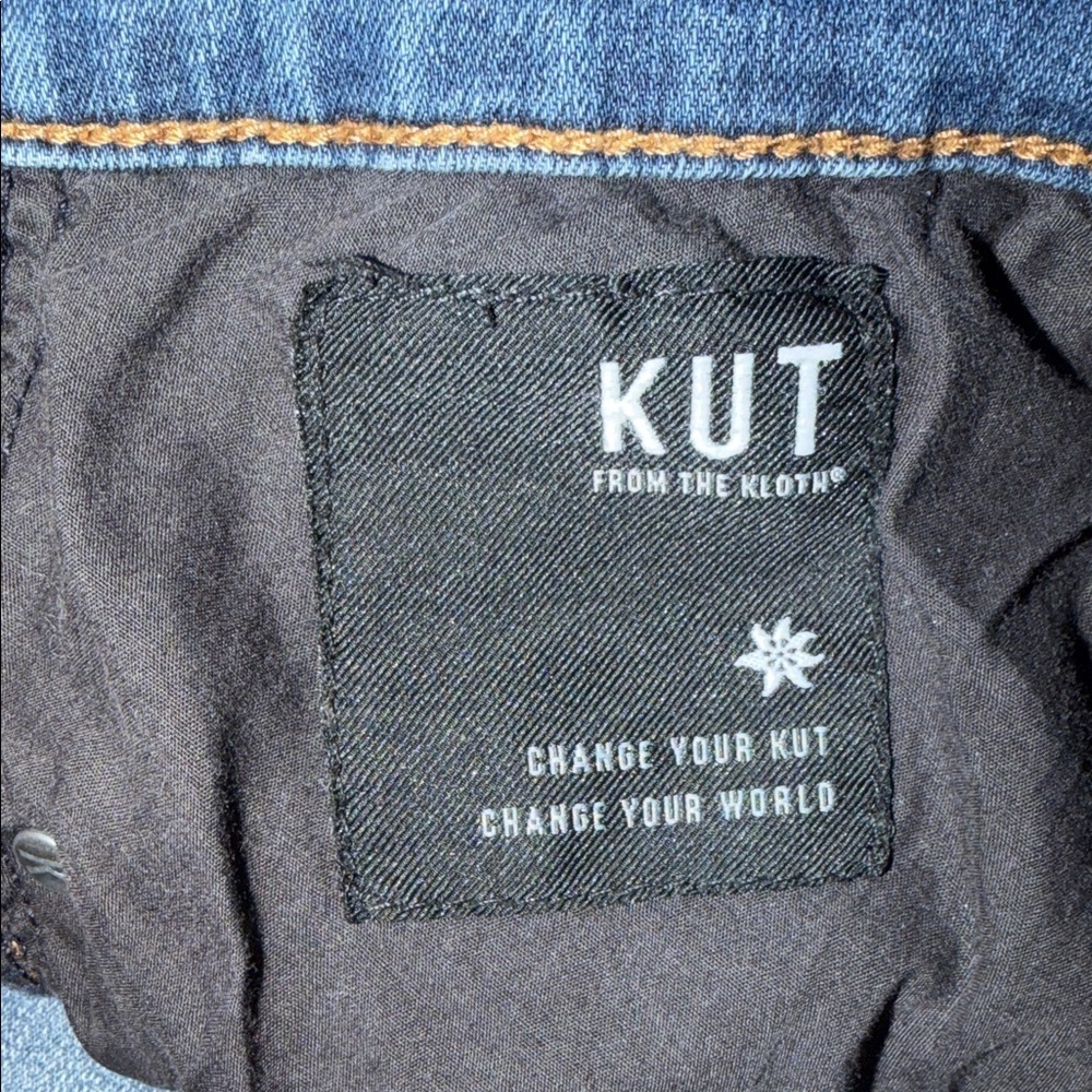 Kut from the Kloth Blue Straight Leg Women's Jeans - Picture 15 of 15